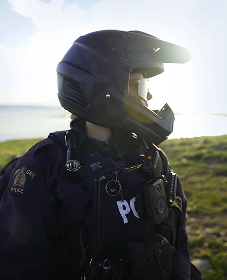 officer in helmet